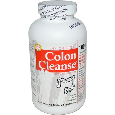 Health Plus, Очищение кишечника, One, 625 мг, 200 капсул