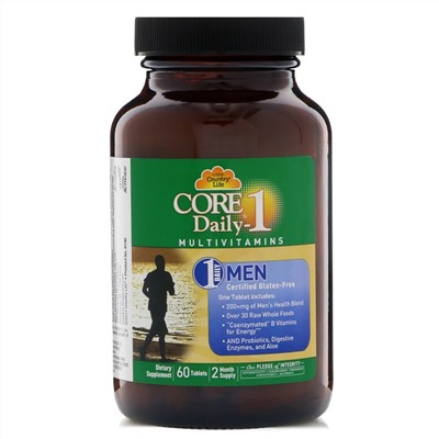 Country Life, Мультивитамины Core Daily-1, для мужчин, 60 таблеток