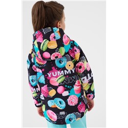 Куртка текстильная с полиуретановым покрытием для девочек (ветровка) PLAYTODAY, 1240322