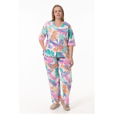 Пижама рубашка и брюки М325384рм