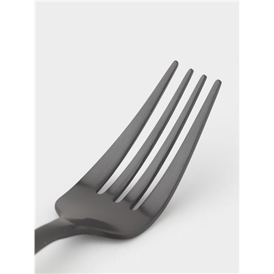 Вилка столовая Magistro «Фолк», h=22 см, нержавеющая сталь, чёрная
