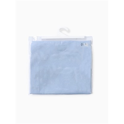 Простыня на резинке 2-спальная LoveLife, 160×200+25 см, голубая, жатка