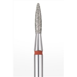 Manita Professional Фреза алмазная пламя острое для аппаратного маникюра 856.104.243.080.018 ФАП-1.8-8М, красная насечка, ø 1,8 мм, 5 шт. KRISTALLER, 1231194