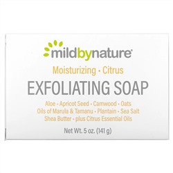Mild By Nature, отшелушивающее мыло, с маслами марулы, таману и ши, с цитрусовым ароматом, 141 г (5 унций)