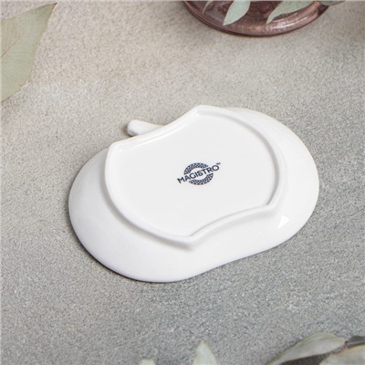 Блюдо для подачи Magistro «Тыковка», d=11.2 см, фарфор, цвет белый