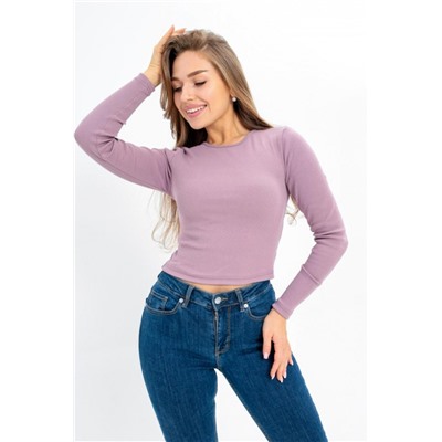 Лонгслив укороченный 100015 (Какао)