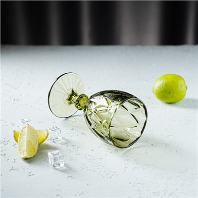 Бокал для вина Magistro «Круиз», 250 мл, 8×15.3 см, стекло, зелёное