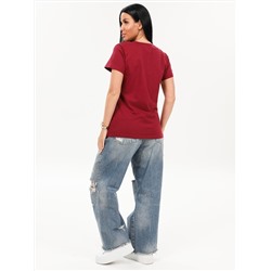 Поликсена - футболка бордовый