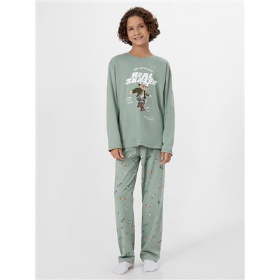 КОМПЛЕКТ ДЛЯ МАЛЬЧИКОВ (ЛОНГСЛИВ, БРЮКИ) 563334