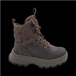 Ботинки на меху ХМ1131-3-2 коричневые