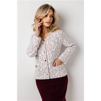 Жакет женский  4428/10/Молочный, бордовый