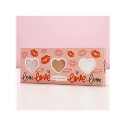 Соль для ванны Love, 3×100 г, аромат сочный персик, карамель, кокос, Чистое счастье