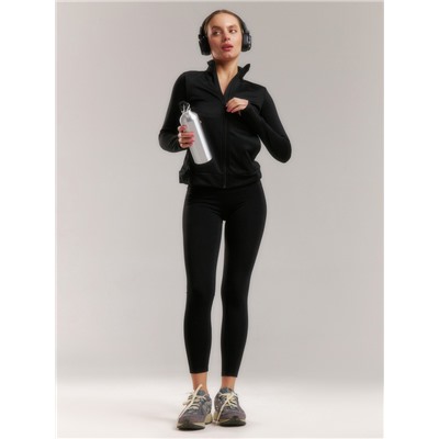 Рашгард на молнии с длинным рукавом женский Resport, размер 42, чёрный