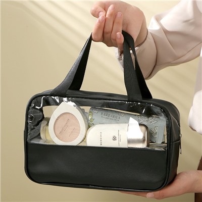 Косметичка прозрачная непромокаемая, Размер: M Средний 25*16*9 см.