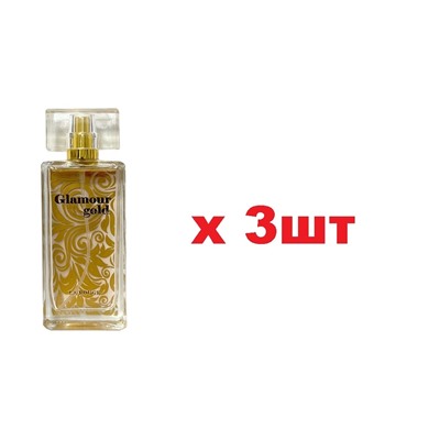 Туалетная вода Glamour Gold La Rouge 50мл жен edt тестер 3шт