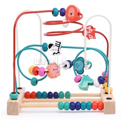 Игра Лабиринт "Зоо", со счетами, в пакете