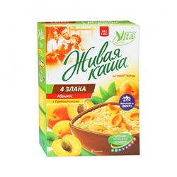 Каша 4 злака с абрикосом  Живая Каша 6 пак.* 35 гр.