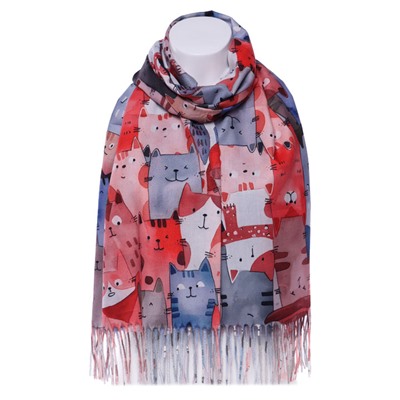 Палантин CY2593 Кошки