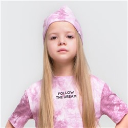 Шапка детская KAFTAN: Dream, тай-дай, лиловая, размер 50-52 (3-5 лет)