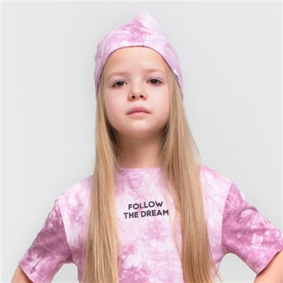 Шапка детская KAFTAN: Dream, тай-дай, лиловая, размер 50-52 (3-5 лет)