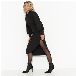 Платье с драпировкой, Изысканность изнутри (черное)