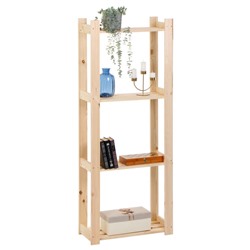 Стеллаж деревянный «Альфа», 4 полки, 159×64×28 см, хвоя, напольный, «Добропаровъ»