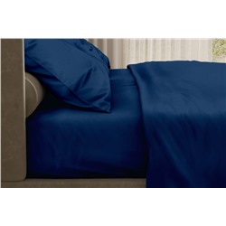 Комплект постельного белья SONNO FLORA BASIC Глубокий синий