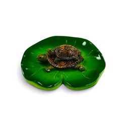 Садовая фигура из полистоуна «Черепашки», 10×11×6 см, плавающая