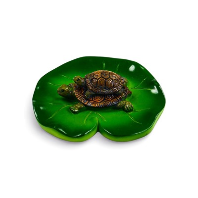 Садовая фигура из полистоуна «Черепашки», 10×11×6 см, плавающая