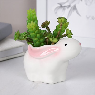 Кашпо Кролик 11,7х7,8х8,1 / XN04 /уп 72/