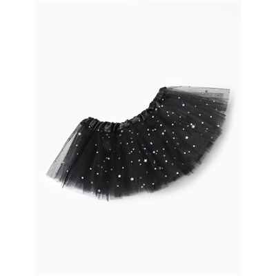 Юбка детская KAFTAN «Звездочки», чёрный, длина 17 см