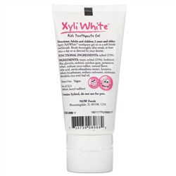 Now Foods, Solutions, XyliWhite, детская зубная гель-паста, со вкусом жевательной резинки, 85 г (3 унции)