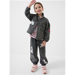 Куртка текстильная джинсовая для девочек