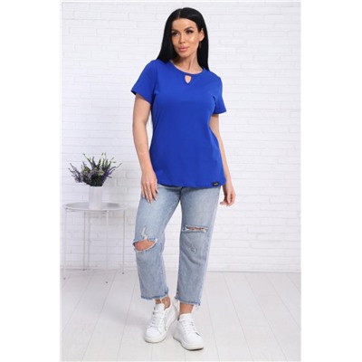 33603 Футболка женская (Васильковый)