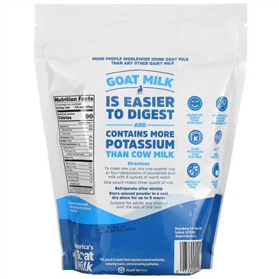 Meyenberg Goat Milk, Nonfat Powdered Goat Milk, 12 oz (340 g)