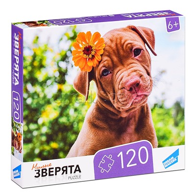 Пазлы 120 "Зверята"
