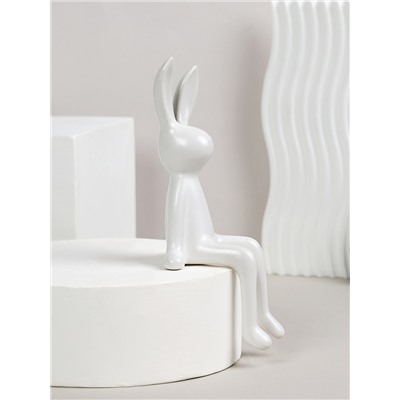 Статуэтка Кролик 21 см Пасха / HBC-101 /уп 30/белый