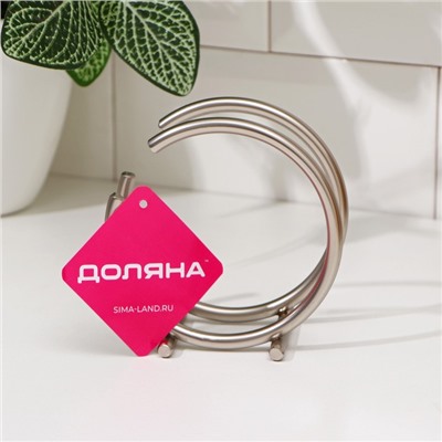 Салфетница Доляна «Ринго», 11×11×11 см, хромированная