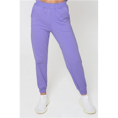 Брюки на манжете футер (Лиловый)