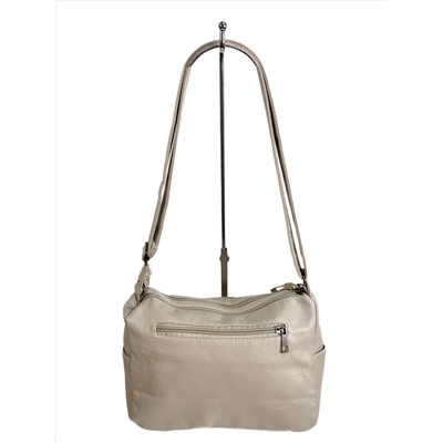 Женская сумка из искусственной кожи, цвет молочный