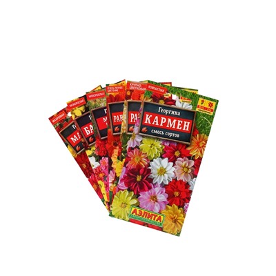 Набор семян цветов Георгина, махровая, низкорослая