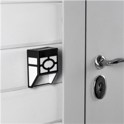 Садовый светильник, уличный, на солнечной батарее, накладной, 9×12×5 см, 1 LED, свечение тёплое белое