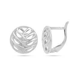 Серьги из серебра без вставки, ТЦС-алм8