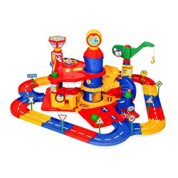 Паркинг 3-уровневый с дорогой и автомобилями (в коробке)