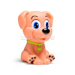 Игрушка пластизоль для ванны собачка, в сетке