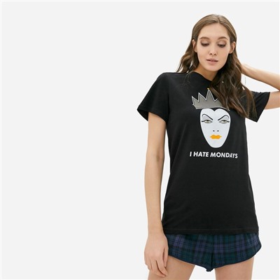 Футболка Hate Mondays, «Злодейки», черный