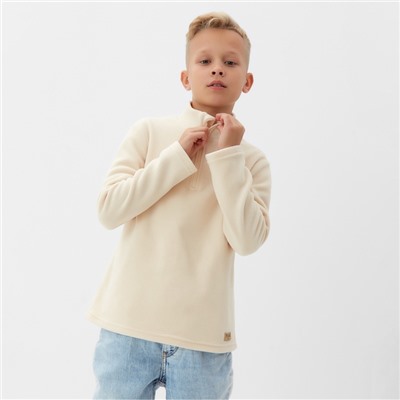 Джемпер флисовый детский MINAKU, цвет экрю, рост 104