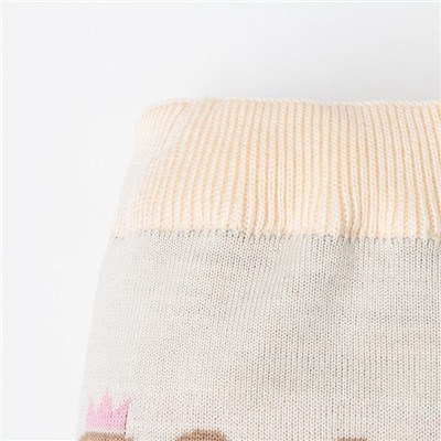 Костюм для девочки вязаный «Крошка Я» Cutie, рост 68-74 см, бежевый