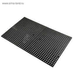 Коврик ячеистый грязесборный, 100×150×1.6 см, чёрный