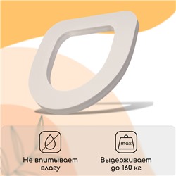 Сиденье для уличного туалета, 38×44 см, Стандарт, пенополистирол